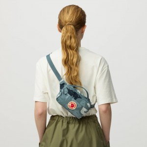 Kanken Graphics Hip Pack - Nimbus Blue-Hidden Animals